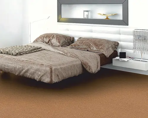 Korkboden Korkparkett im Schlafzimmer mit Bett